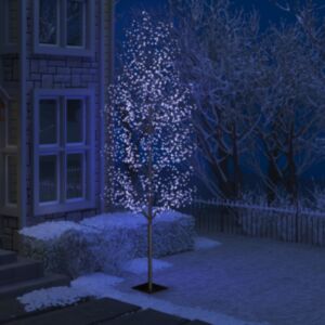 U24 eglīte 1200 LED, zila gaisma, ķiršu ziedi 400 cm