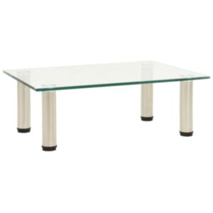 U24 televizora statīvs caurspīdīgs 40 x 35 x 17 cm rūdīts stikls