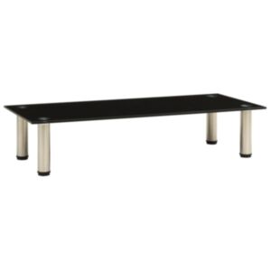 U24 televizora statīvs melns 80 x 35 x 17 cm rūdīts stikls