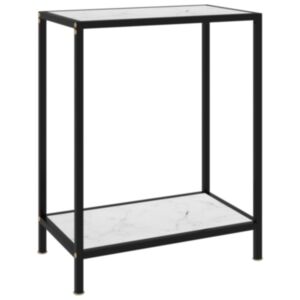 Консольный стол U24, белый, 60 x 35 x 75 см, закаленное стекло