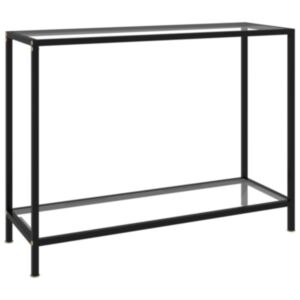 Консольный стол U24, прозрачный, 100 x 35 x 75 см, закаленное стекло