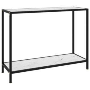 Консольный стол U24, белый, 100 x 35 x 75 см, закаленное стекло
