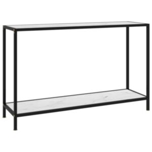 Консольный стол U24, белый, 120 x 35 x 75 см, закаленное стекло