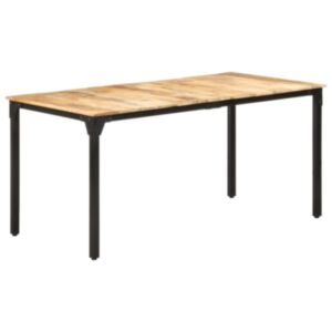 Pood24 söögilaud, 160 x 80 x 76 cm, töötlemata mangopuit