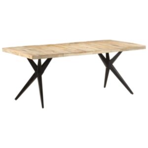 Pood24 söögilaud, 200 x 90 x 76 cm, töötlemata mangopuit