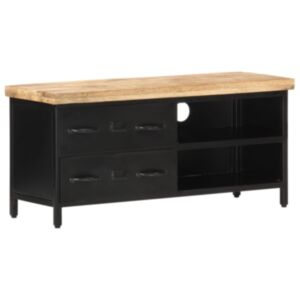 U24 televizora skapis 90 x 30 x 41 cm neapstrādāts mango koks