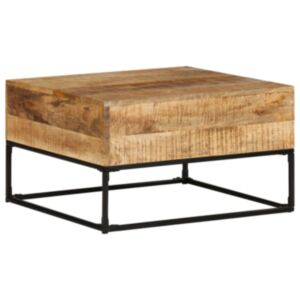 Pood24 kohvilaud, 68x68x41 cm, töötlemata mangopuit