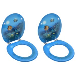 U24 Туалетные столики для очков с крышкой, 2 шт., МДФ, дизайн Deep Sea