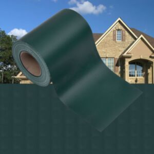 U24 dārza privātuma pārsegs, PVC 35 x 0,19 m, matēts zaļš
