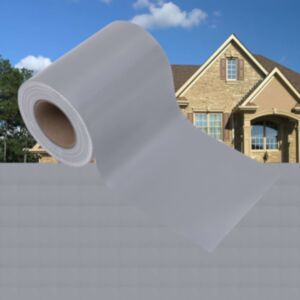 U24 dārza privātuma pārsegs, 4 gab., PVC 35 x 0,19 m, matēts gaiši pelēks