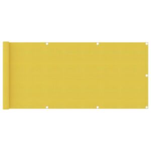 U24 balkona ekrāns, dzeltens, 75 x 300 cm, HDPE