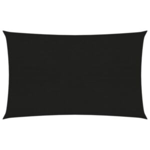 Pood24 päikesepuri 160 g/m² must, 5 x 7 m, HDPE