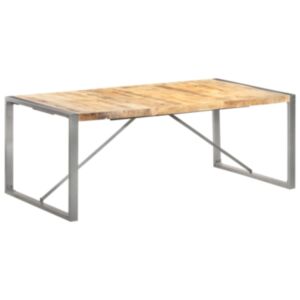 U24 pusdienu galds, 200 x 100 x 75 cm, neapstrādāts mango koks
