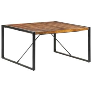 U24 pusdienu galds, 140 x 140 x 75 cm, Indijas palisandra koka apdare