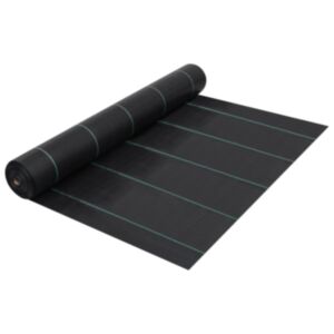 U24 nezāļu paklājs, melns, 1 x 50 m, PP