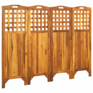 U24 4 paneļu ekrāns, 161x2x120 cm, akācijas koks