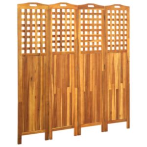 U24 4 paneļu ekrāns, 161x2x170 cm, akācijas koks
