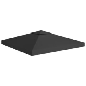 U24 divkāršās jumta jumts 310 g / m² 3 x 3 m, melns