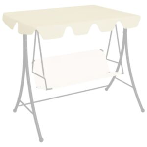 U24 dārza šūpoles rezerves jumta krēmveida 192 x 147 cm 270 g / m²