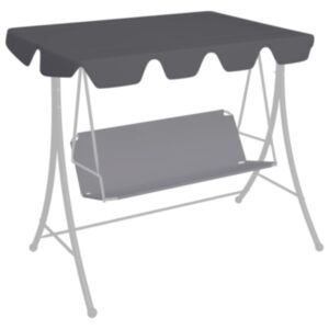U24 dārza šūpoles rezerves jumta antracīta pelēks 150 / 130x70 / 105 cm