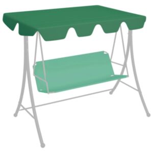 U24 dārza šūpoles nomaiņas jumts zaļš 150 / 130x70 / 105 cm