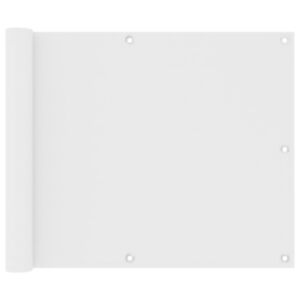 Шторка для балкона U24, белая, 75 x 500 см, ткань оксфорд