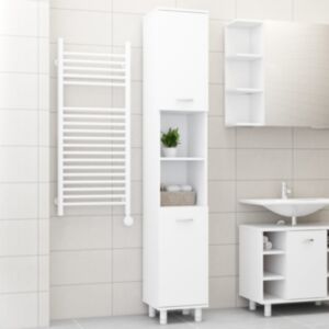 U24 vannas istabas skapis balts 30 x 30 x 179 cm skaidu plātne
