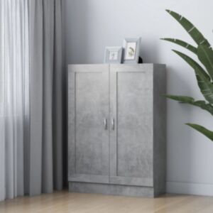 U24 grāmatu skapis betons pelēks 82,5 x 30,5 x 115 cm skaidu plātne