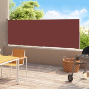 Pood24 lahtitõmmatav terrassi külgsein, 200 x 500 cm, pruun