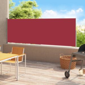 Pood24 lahtitõmmatav terrassi külgsein, 220 x 500 cm, punane
