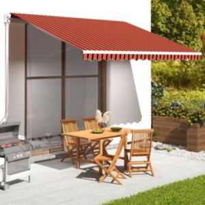 Pood24 varikatuse asenduskangas, oranž ja pruun, 4 x 3,5 m
