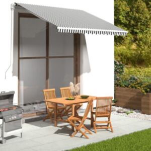 Pood24 varikatuse asenduskangas, antratsiithall ja valge, 3 x 2,5 m