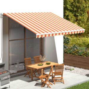 Pood24 varikatuse asenduskangas, kollane ja oranž, 4 x 3,5 m