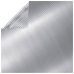 U24 kvadrātveida baseina pārsegs, 800 x 500 cm, PE, sudraba
