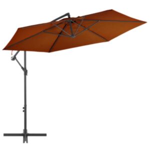 Pood24 konsooldisainiga aia päikesevari alumiinium terrakota 300 cm