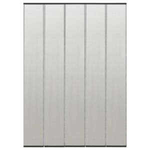 U24 durvju tīkla četru daļu tīkla aizkars, melns, 240 x 240 cm