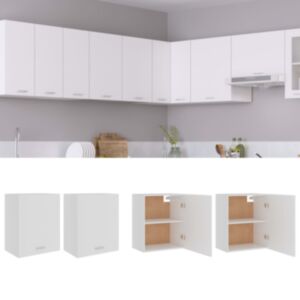 U24 кухонные шкафы 2 шт, белые 50 x 31 x 60 см, ДСП