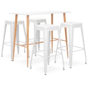 U24 5-daļu stieņu komplekts, audums, balts