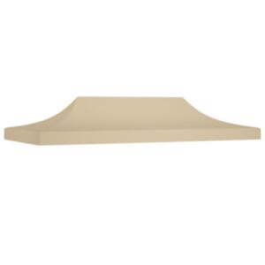 U24 viesību telts jumts 6 x 3 m, bēšs, 270 g / m²