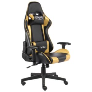U24 вращающийся игровой стул золотой ПВХ