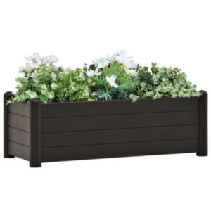 U24 dārza audzētava PP antracīta pelēks 100 x 43 x 35 cm