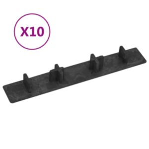 Pood24 terrassilaua otsakorgid 10 tk, must, plast