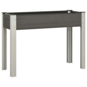 U24 dārza bērnudārzs 100x40x75 cm, koka-plastmasas maisījums, pelēks