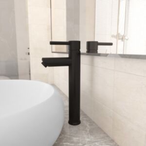 U24 vannas jaucējkrāns, melns, 12 x 30 cm
