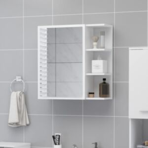 Pood24 vannitoa peeglikapp valge 62,5x20,5x64 cm puitlaastplaat