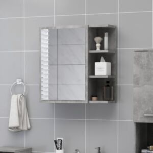 Pood24 vannitoa peeglikapp betoonhall 62,5x20,5x64 cm puitlaastplaat