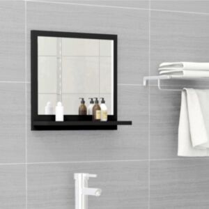 U24 vannas spoguļu skapis melns 40x10,5x37 cm skaidu plātne
