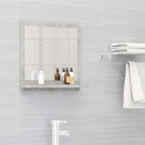 Pood24 vannitoa peeglikapp betoonhall 40x10,5x37 cm puitlaastplaat