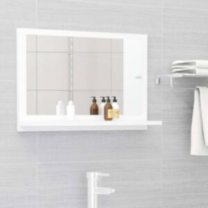 U24 vannas spoguļu skapis balts 60x10,5x37 cm skaidu plātne