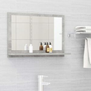 U24 vannas istabas spoguļu skapis betons pelēks 60x10,5x37 cm skaidu plātne